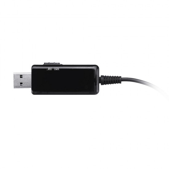 USB to DC 5.5/3.5mm Dual Head Adjustable Router Boost Converter Line 5V to 9V/12V LED Display