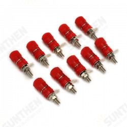 JS-910B AV 4mm Wiring Terminal Block Wire Adapter Connectors 10pcs JS-910B AV 4mm Wiring Terminal Block Wire Adapter Connectors 10pcs