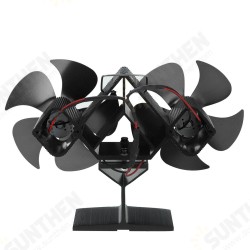 10 Blades Fireplace Eco Fan Thermal Fire Heater Power Wood Stove Fan Household 10 Blades Fireplace Eco Fan Thermal Fire Heater Power Wood Stove Fan Household