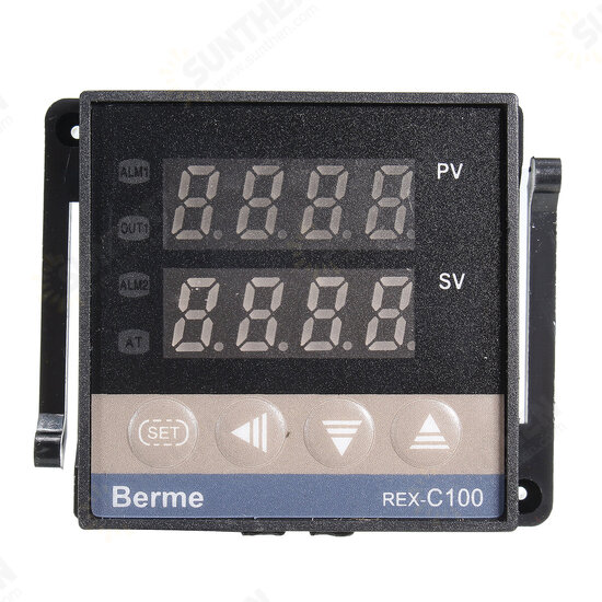 110-240V 0~1300℃ REX-C100 Digital PID Temperature Controller Kit Alarm Function With Probe Relay