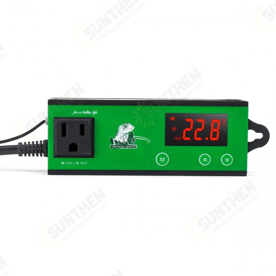 110V Switchable Digital Temperature Controller Room Thermostat 110V Heat For Pet Box