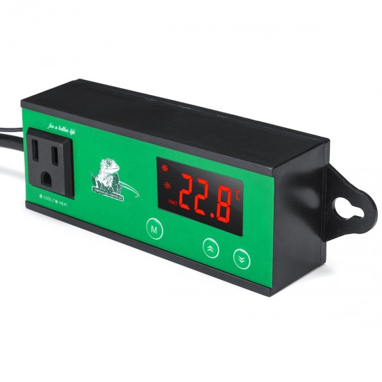 110V Switchable Digital Temperature Controller Room Thermostat 110V Heat For Pet Box