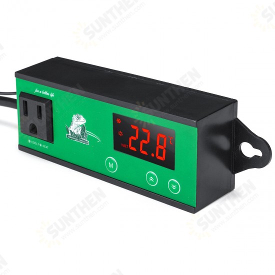 110V Switchable Digital Temperature Controller Room Thermostat 110V Heat For Pet Box