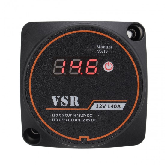 12V 140A Automotive Dual Battery Digital Display Isolator Relay Protection Voltage Split Charge Relay
