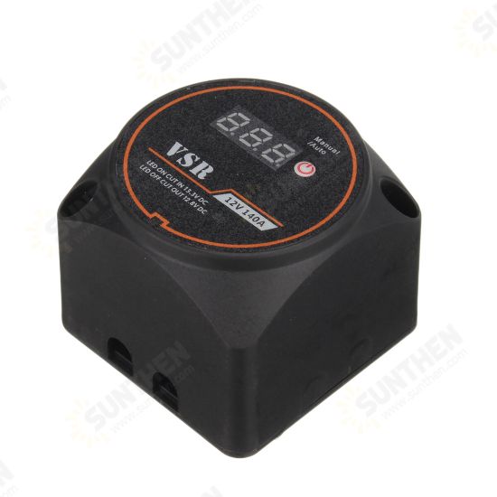 12V 140A Automotive Dual Battery Digital Display Isolator Relay Protection Voltage Split Charge Relay