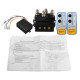 12V 500Amp HD Electric Capstan Contactor Winch Control Solenoid Twin Wireless Remote Recovery 4x4