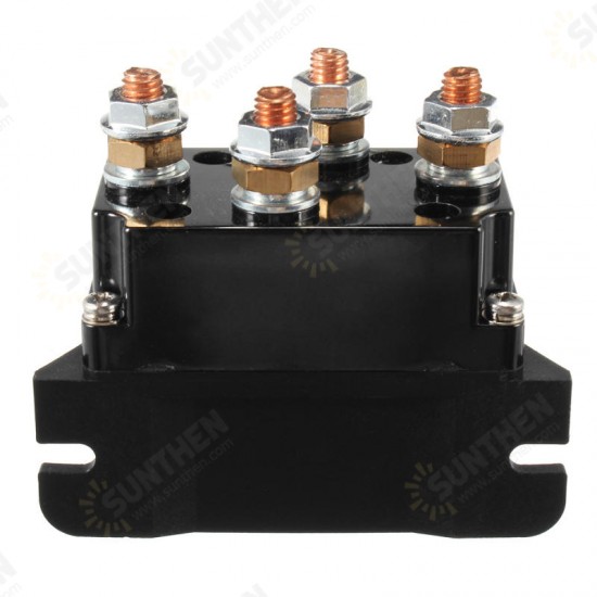 12V 500Amp HD Electric Capstan Contactor Winch Control Solenoid Twin Wireless Remote Recovery 4x4