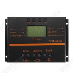 12V/24V 40A/50A/60A/80A PWM Solar Controller LCD Function 5V DC Solar Panel Battery Charge Regulator 12V/24V 40A/50A/60A/80A PWM Solar Controller LCD Function 5V DC Solar Panel Battery Charge Regulator