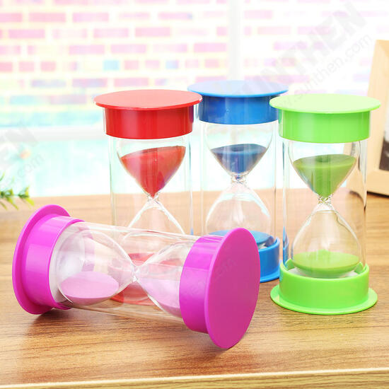 20 Minutes 12cm Sandglass Timer Hourglass Glass Sand Clock Egg Kid Decor Gift