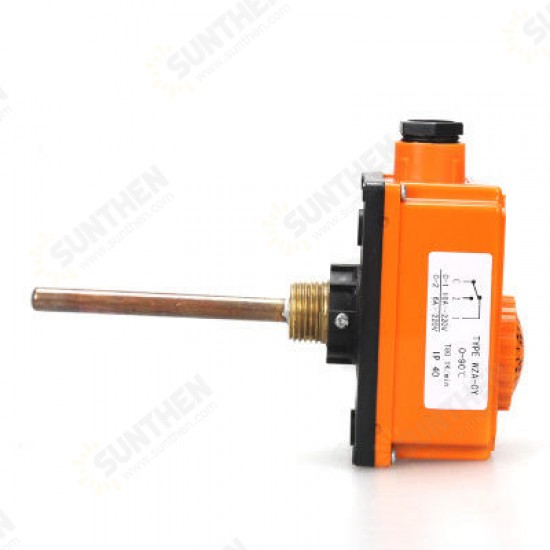 220V 16A 0-90 Degree Adjustable Thermostat for Boiler Water Pump