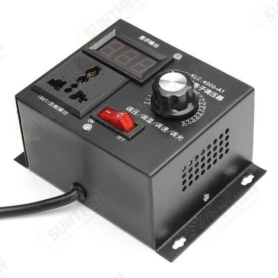 220V 4000W Universal Motor Speed Controller Variable Voltage Speed Regulator LED Display Motor