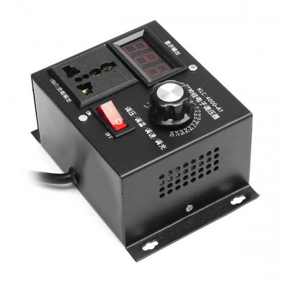 220V 4000W Universal Motor Speed Controller Variable Voltage Speed Regulator LED Display Motor