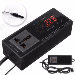 220V Digital Thermostat Temperature Controller Socket for Reptile Aquarium Tank