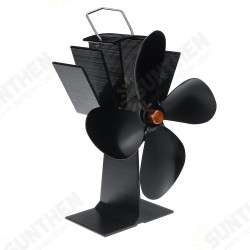 4 Blade Eco Friendly Heat Powered Wood Log Burner Fireplace Stove Fan Silent 4 Blade Eco Friendly Heat Powered Wood Log Burner Fireplace Stove Fan Silent