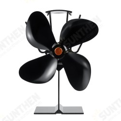 4 Blade Eco Friendly Heat Powered Wood Log Burner Fireplace Stove Fan Silent 4 Blade Eco Friendly Heat Powered Wood Log Burner Fireplace Stove Fan Silent
