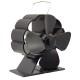 4 Blade Stove Fan 160-210CFM 1300RPM Heat Powered Stove Fan for Wood Log Burner Fireplace Slient Eco-Frienly Fan