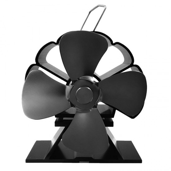 4 Blade Stove Fan 160-210CFM 1300RPM Heat Powered Stove Fan for Wood Log Burner Fireplace Slient Eco-Frienly Fan