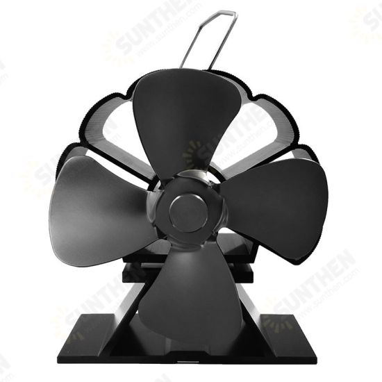 4 Blade Stove Fan 160-210CFM 1300RPM Heat Powered Stove Fan for Wood Log Burner Fireplace Slient Eco-Frienly Fan