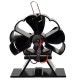 4 Blade Stove Fan 160-210CFM 1300RPM Heat Powered Stove Fan for Wood Log Burner Fireplace Slient Eco-Frienly Fan