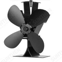 4 Blades Aluminum Fireplace Fan 1100rpm Quiet Heat Powered Stove Fan Wood Burning Eco-Friendly Efficient Heat Distribution 4 Blades Aluminum Fireplace Fan 1100rpm Quiet Heat Powered Stove Fan Wood Burning Eco-Friendly Efficient Heat Distribution