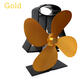 4 Blades Wall Mounted Heat Self-Powered Wood Stove Fan for Burner Fireplace Silent Ecofan