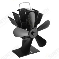 4 and 5 Blade Heat Self-Power Wood Stove Fan Burner Efficient Fireplace Silent 4 and 5 Blade Heat Self-Power Wood Stove Fan Burner Efficient Fireplace Silent