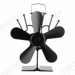4 and 5 Blade Heat Self-Power Wood Stove Fan Burner Efficient Fireplace Silent 4 and 5 Blade Heat Self-Power Wood Stove Fan Burner Efficient Fireplace Silent