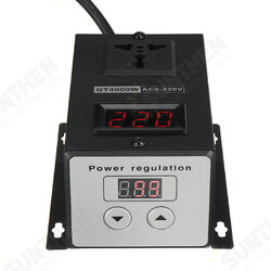 4000W Variable Voltage Controller Regulator Speed Motor Fan Controller AC 0-220V 4000W Variable Voltage Controller Regulator Speed Motor Fan Controller AC 0-220V