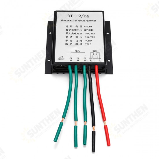 400W 12V/24V Auto Adapt Wind Turbine Controller Wind Generator Controller