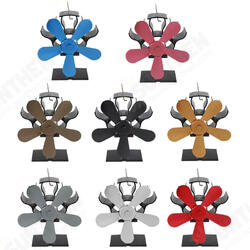 5 Blades Aluminum Fireplace Fan 1400rpm Quiet Heat Powered Stove Fan Eco-Friendly Heat Circulation 5 Blades Aluminum Fireplace Fan 1400rpm Quiet Heat Powered Stove Fan Eco-Friendly Heat Circulation