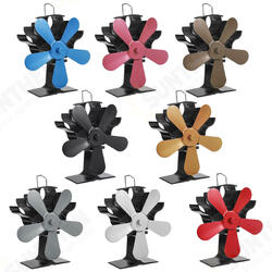 5 Blades Aluminum Fireplace Fan 1400rpm Quiet Heat Powered Stove Fan Eco-Friendly Heat Circulation 5 Blades Aluminum Fireplace Fan 1400rpm Quiet Heat Powered Stove Fan Eco-Friendly Heat Circulation