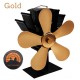 8 Blades Heaters Stove Fan Heat Powered Wood Stove Fan Silent Eco-Friendly Fireplace Fan for Wood Log Burner