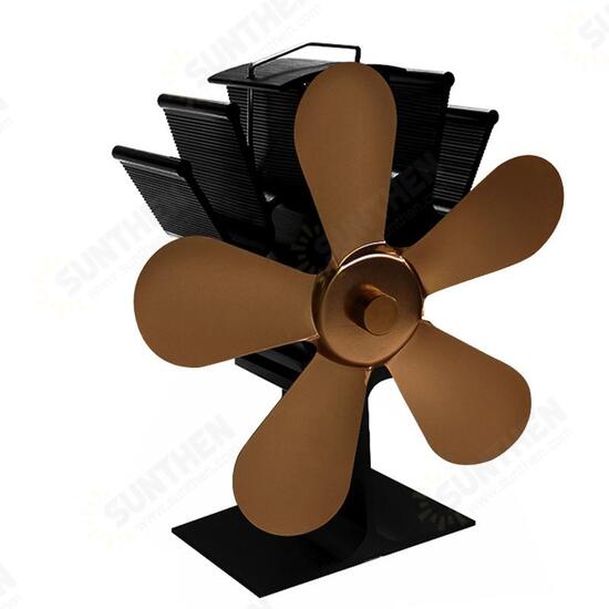 8 Blades Heaters Stove Fan Heat Powered Wood Stove Fan Silent Eco-Friendly Fireplace Fan for Wood Log Burner