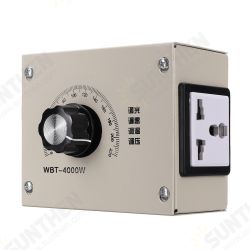 AC 0-220V 4000W Adjustable Voltage Speed Temperature Dimmer Controller For Thermostat Light Fan Motor Dimmer AC 0-220V 4000W Adjustable Voltage Speed Temperature Dimmer Controller For Thermostat Light Fan Motor Dimmer