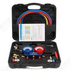 AC Refrigerant Manifold Gauge Set Air Conditioning Tools with Hose and Hook for Air Condition AC Refrigerant Manifold Gauge Set Air Conditioning Tools with Hose and Hook for Air Condition