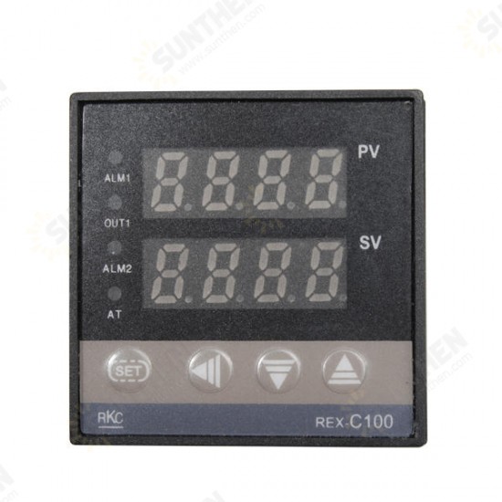 REX-C100 110-240V 1300 Degree Digital PID Temperature Controller Kit with 400 Degree Probe