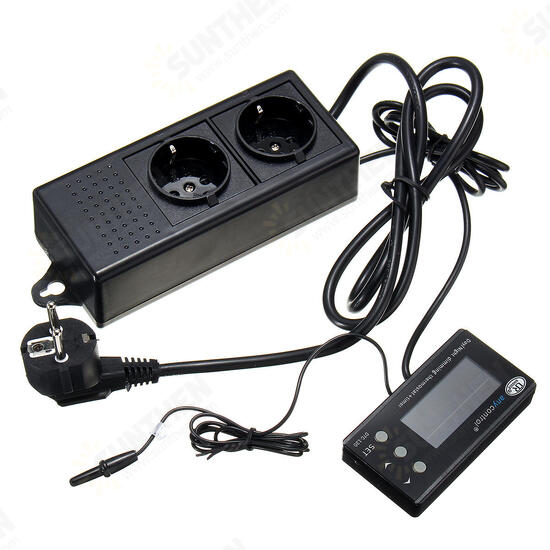 LED Reptile Timer Aquarium Digital Temperature Controller Heat Thermostat PID with Timer