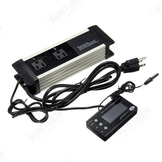 LED Reptile Timer Aquarium Digital Temperature Controller Heat Thermostat PID with Timer