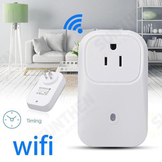 EU/US/UK Plug Wifi Cell Phone Wireless Remote Control Switch Timer Smart Power Socket