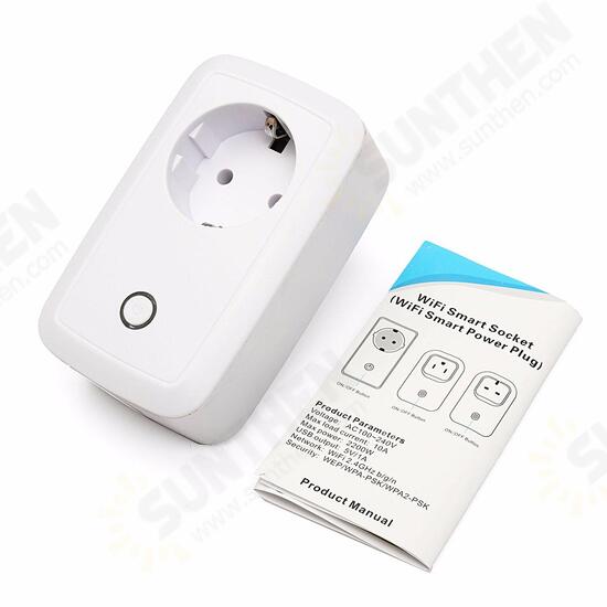 EU/US/UK Plug Wifi Cell Phone Wireless Remote Control Switch Timer Smart Power Socket