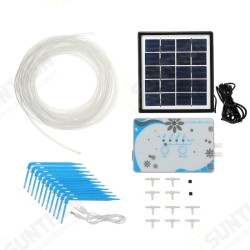 Solar DIY Micro Automatic Drip Irrigation Kit Self Watering USB Charged Timer Solar DIY Micro Automatic Drip Irrigation Kit Self Watering USB Charged Timer