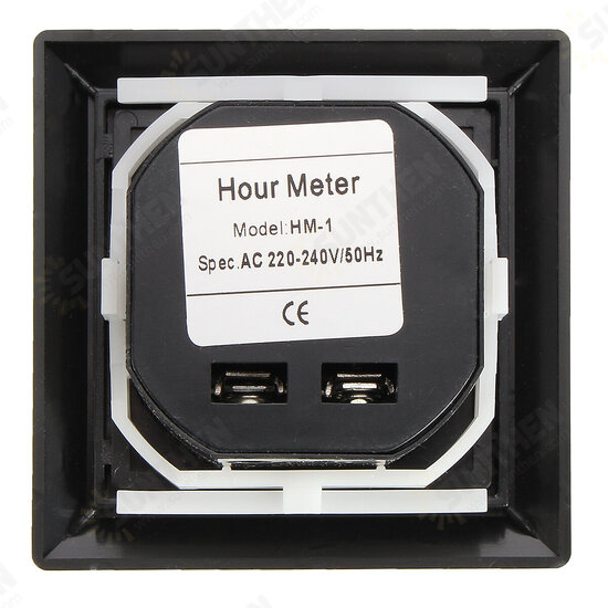 Timer Square Counter Digital 0-99999.9 Hour Meter Hourmeter Gauge AC220-240V