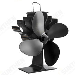 YL901 4 Leaves Eco Heat Powered Wood Stove Fan for Gas/Pellet/Log/Wood Buring Stoves Fireplace Fan