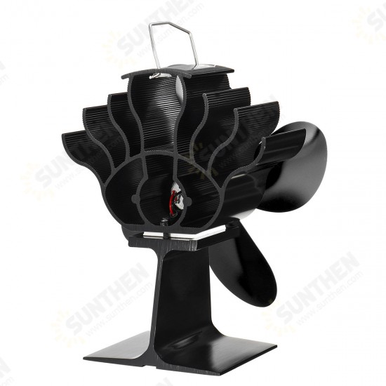 YL901 4 Leaves Eco Heat Powered Wood Stove Fan for Gas/Pellet/Log/Wood Buring Stoves Fireplace Fan