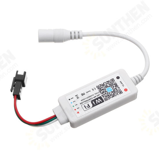 bluetooth LED Strip Controller APP LED Lights Controller IP20 Remote Control For 12-24V WS2811