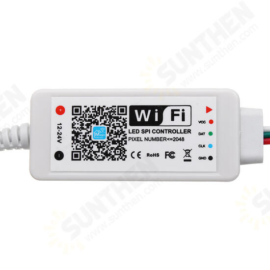 bluetooth LED Strip Controller APP LED Lights Controller IP20 Remote Control For 12-24V WS2811