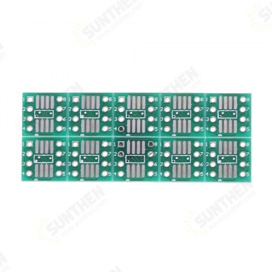 10PCS 0.65mm/1.27mm TSSOP8 SSOP8 SOP8 to DIP8 PCB SOP-8 SOP Transfer Board DIP Pin Board Pitch Adapter