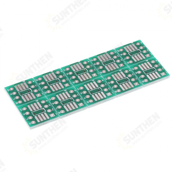 10PCS 0.65mm/1.27mm TSSOP8 SSOP8 SOP8 to DIP8 PCB SOP-8 SOP Transfer Board DIP Pin Board Pitch Adapter