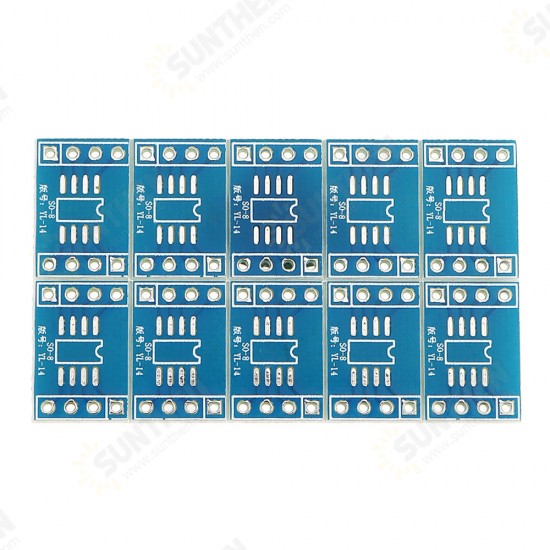 10PCS SOP-8 Adapter Plate SOP to DIP SO8 / SOP8 DIP8 Adapter Plate IC Soket YL-14