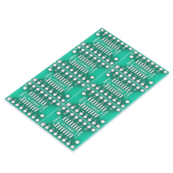 10PCS SOP16 SSOP16 TSSOP16 To DIP DIP16 0.65/1.27mm IC Adapter PCB Board